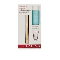 Clarins All About Eyes Confezione Regalo 7ml Wonder Perfect Mascara Nero + 30ml Struccante Occhi + 3ml Eye Revive Beauty Flash