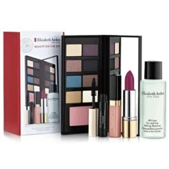 Elizabeth Arden Beauty On The Go Confezione Regalo 6.4g X 8 Ombretti + 2g Fard + 4ml Lucidalabbra Luminosi + 3.5g Rossetto Al Lampone + 50ml Struccante Occhi E Labbra