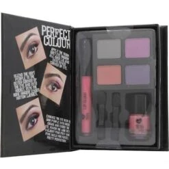 Jigsaw Perfect Colour Pastel Pretty Confezione Regalo - 8 Pezzi (Ombretto + Lucidalabbra + Smalto + Applicatori)