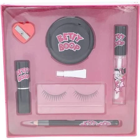 Betty Boop Betty Boop Confezione Regalo Ciglia Finte + Colla + Eye Liner + Temperamatite + Piccolo Specchio + Rossetto + Lucidalabbra 1 Betty Boop Betty Boop Confezione Regalo Ciglia Finte + Colla + Eye Liner + Temperamatite + Piccolo Specchio + Rossetto + Lucidalabbra