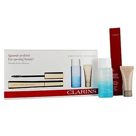 Clarins Wonder Perfect Confezione Regalo 7 Ml Mascara 01 Nero + 30 Ml Instant Eye Struccante Occhi + 5 Ml Instant Correttore 1 Clarins Wonder Perfect Confezione Regalo 7 Ml Mascara 01 Nero + 30 Ml Instant Eye Struccante Occhi + 5 Ml Instant Correttore