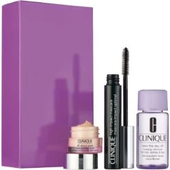 Clinique Confezione Regalo 7 Ml High Impact Mascara Nero + 5 Ml All About Eyes Eye Crema + 30 Ml Struccante