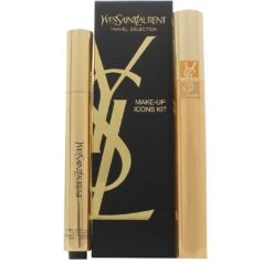 Yves Saint Laurent Make-Up Icons Kit Confezione Regalo 1+1 (Rose) 7.5 Ml Volume Effet High Density Mascara Nero + 2.5 Ml Touche Eclat Rose Lumiere Radiance Touch
