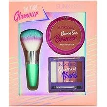 Sunkissed All That Glamour Confezione Regalo 6 G Palette Ombretti + 12 G Bronzer + Pennello Bronzer