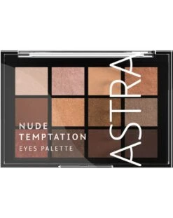 ASTRA PALETTE OCCHI TEMPTATION OMBRETTO Occhi 12 Nuances Metal E Mat 01 NUDE TEMPTATION