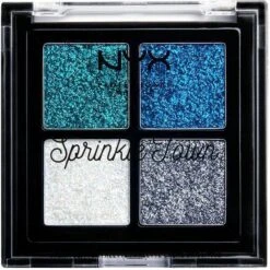 NYX Limited Edition Sprinkle Town Cream Glitter Peppermint Palette 4 Colori
